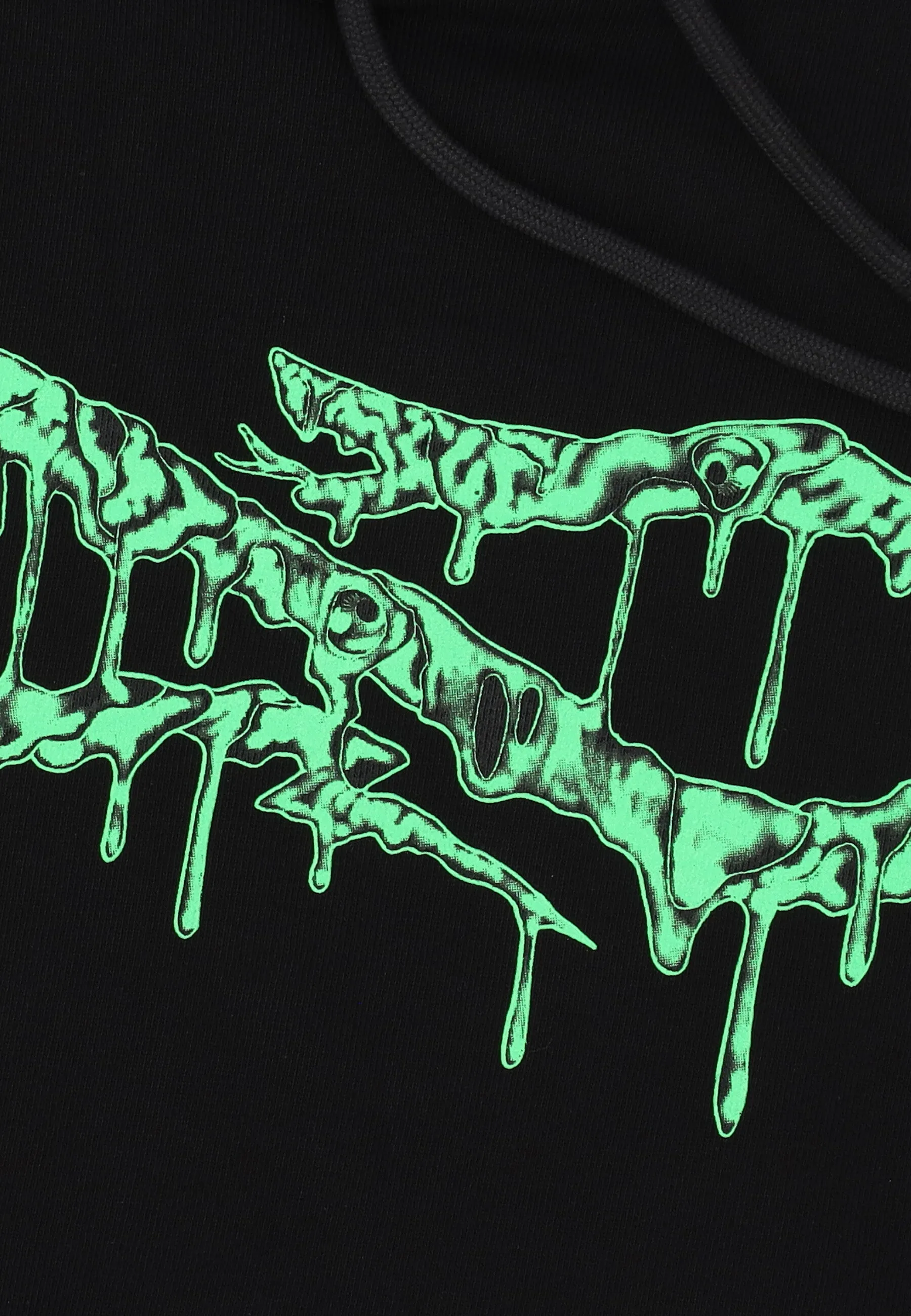 Felpa Cappuccio Uomo Logo Slime Hoodie Black
