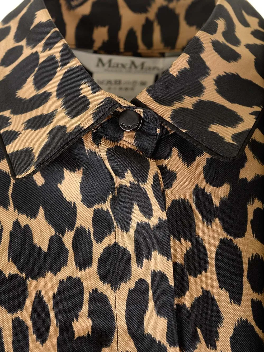   Max Mara  Camicia in twill di seta leopardata  